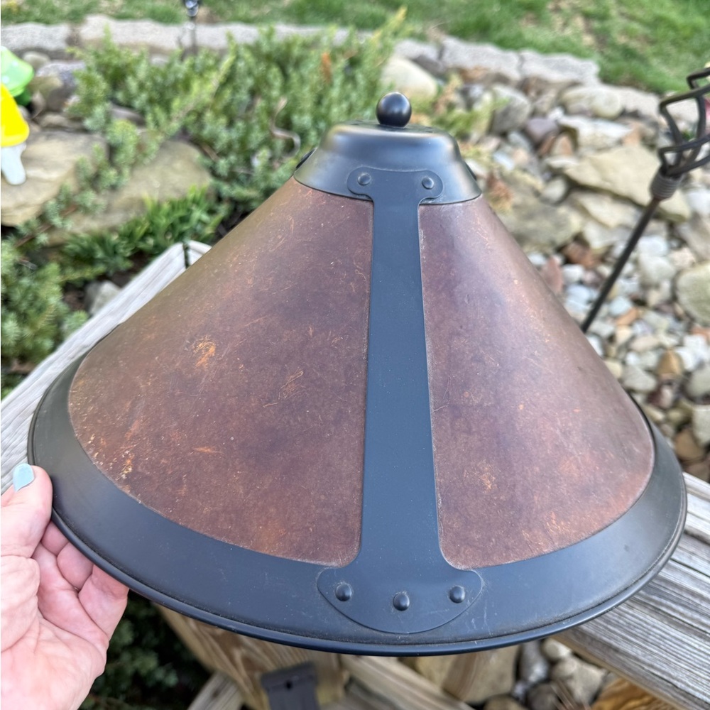 Vintage Mica style  Lamp Co 15  in Replacement For Genuine Mica Bungalow  Shade